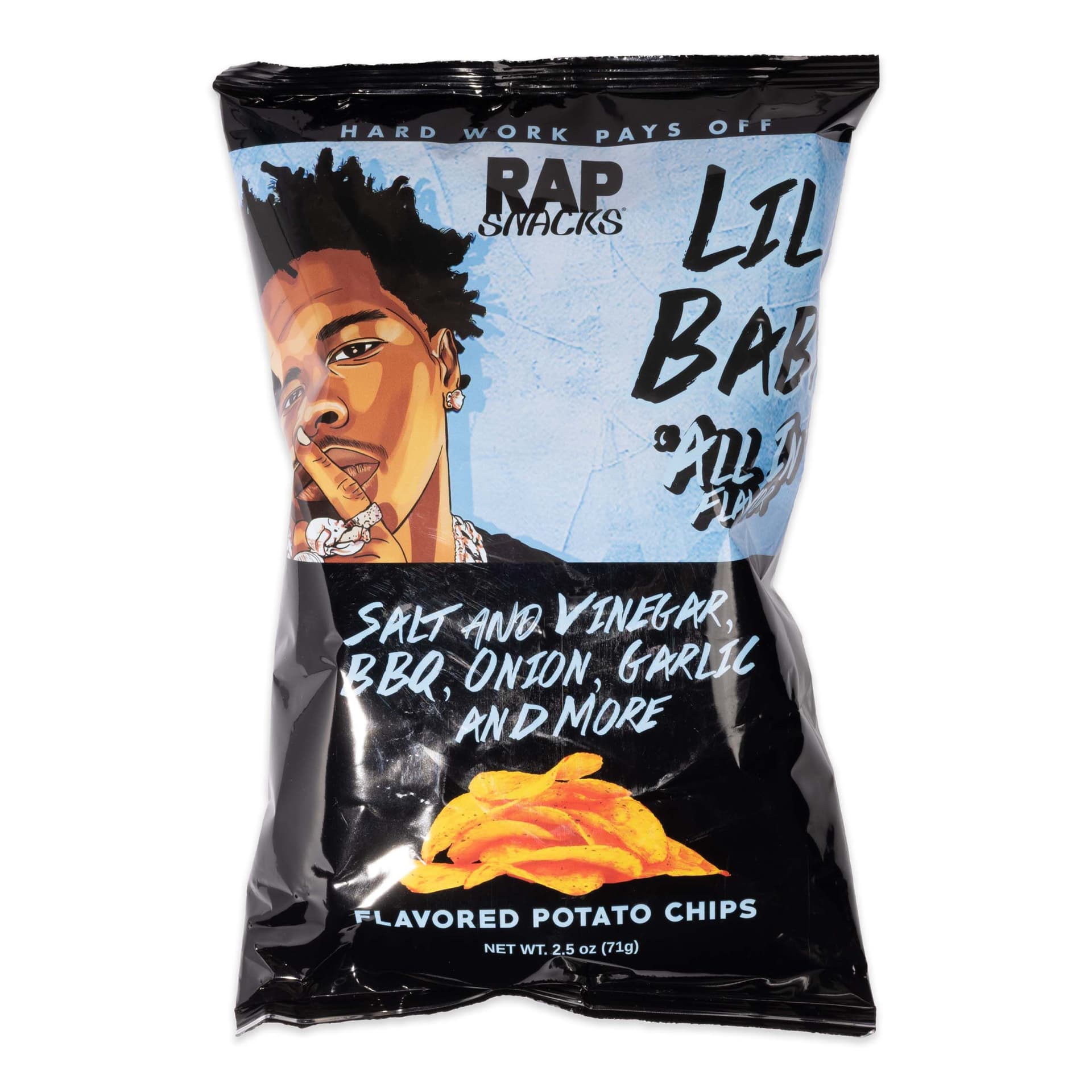 Rap Snacks Lil Baby Salt & Vinegar BBQ, Onion, Garlic & more