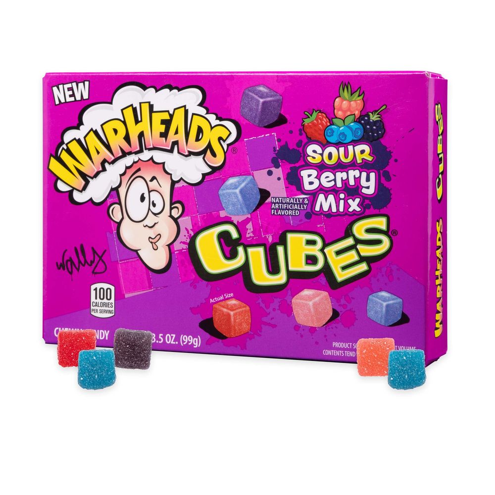 Warheads Galactic Cubes Mixed Berry 99gr