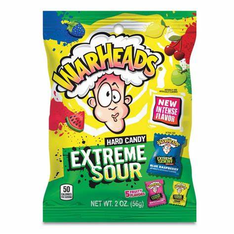 Warheads Extreme Sour Hard Candy 92gr