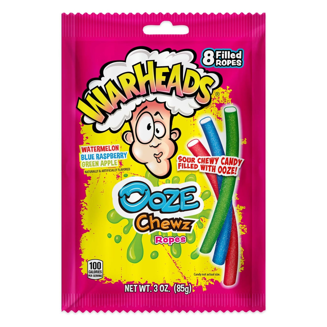 Warheads Ooze Chewz Ropes 85gr